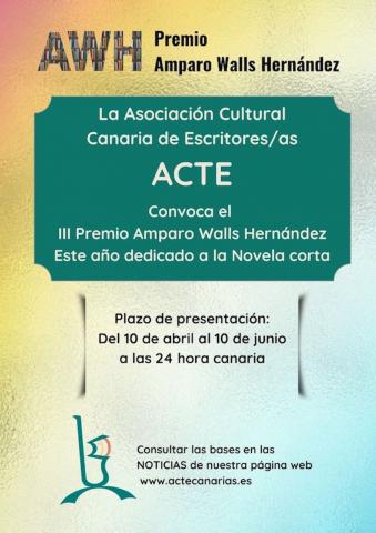 Tercer Premio Amparo Walls Hernández_ACTE Canarias