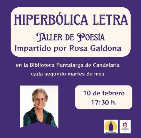 ¡Vuelve el Taller de Poesía "Hiperbólica Letra"!